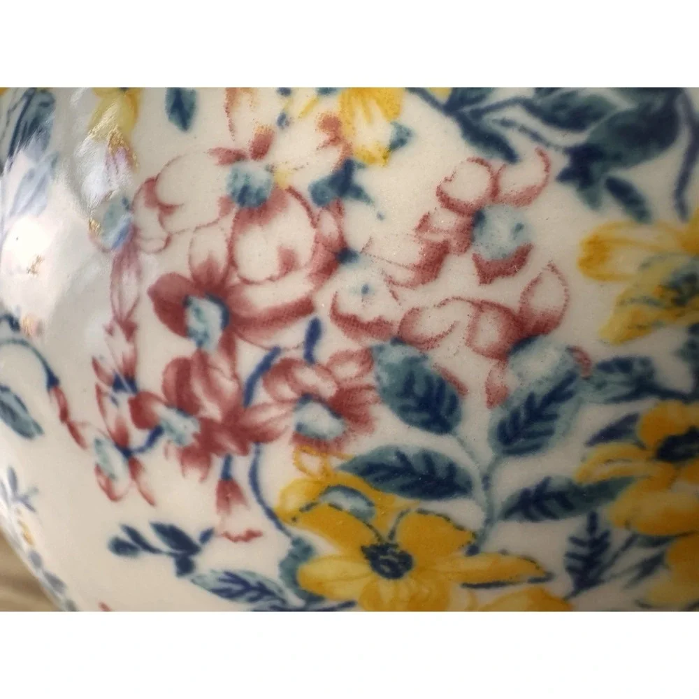 Pioneer Woman Heritage Floral Scalloped Cereal Bowl Blue Replacement Discontinue